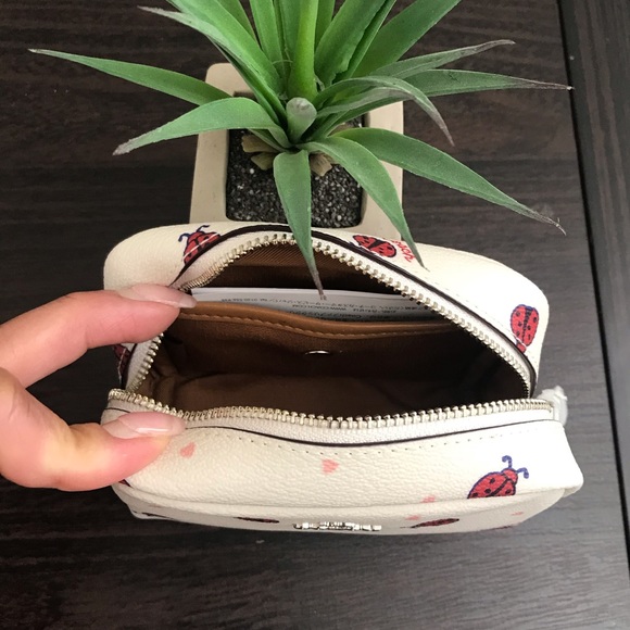 Coach Mini Boxy Cosmetic Case with Ladybug Print - Picture 4 of 6